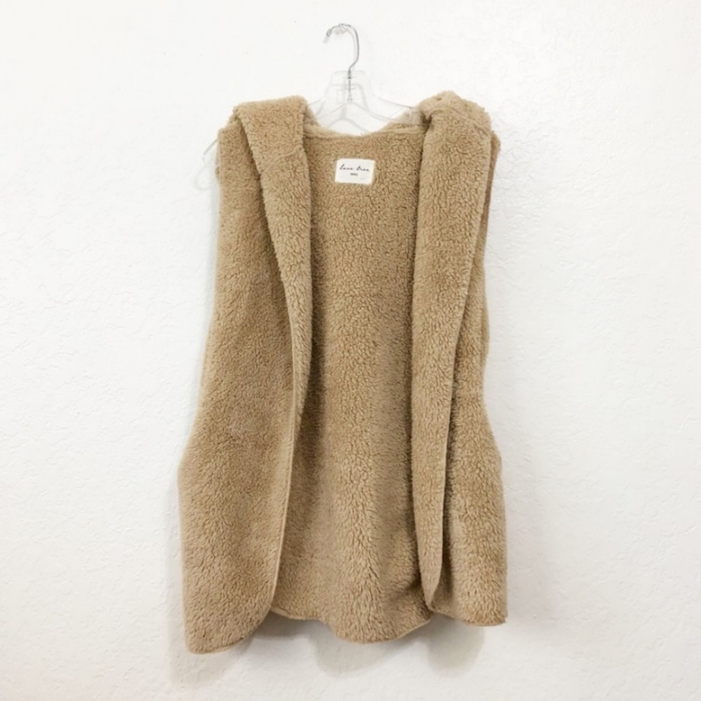 Love Tree Teddy Coat Vest